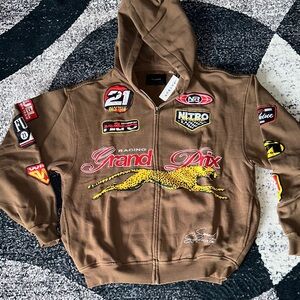 PacSun Brown Racing  Jacket